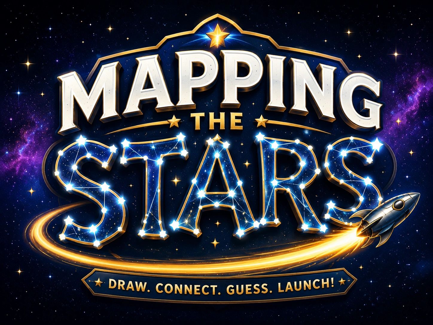 Mapping the Stars — creative drawing and guessing board game